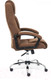 Миниатюра изображения товара Кресло офисное Tetchair Bergamo флок (хром/коричневый 6)