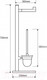 Миниатюра изображения товара Стойка для туалетной бумаги с ершиком Bemeta Omega-Kulate 104836012