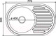 Миниатюра изображения товара Мойка кухонная Mixline Овал 533708