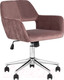 Миниатюра изображения товара Кресло офисное Stool Group Ross / ROSS CHROME VELVET ROSE (велюр розовый)