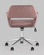 Миниатюра изображения товара Кресло офисное Stool Group Ross / ROSS CHROME VELVET ROSE (велюр розовый)
