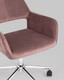 Миниатюра изображения товара Кресло офисное Stool Group Ross / ROSS CHROME VELVET ROSE (велюр розовый)