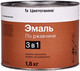 Миниатюра изображения товара Грунт-эмаль Цветогамма По ржавчине 3 в 1 (1.8кг, серый)