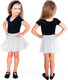 Миниатюра изображения товара Юбка для художественной гимнастики Indigo Sport SM-078 (р. 32-34, белый)