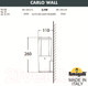Бра уличное Fumagalli Carlo DR1.570.000.AXU1L — фото 5