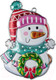 Миниатюра изображения товара Набор новогодних подвесок Erich Krause Decor Снеговик / 49593