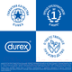 Миниатюра изображения товара Презервативы Durex Invisible Extra Lube №12 из натурального латекса ультратонкие (12шт)