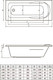 Миниатюра изображения товара Ванна акриловая Bonito Home Malva 150x70 (с ножками)