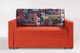 Миниатюра изображения товара Диван KRONES Афродита выкатной 195x100 (велюр оранжевый/рисунок)