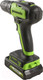 Миниатюра изображения товара Аккумуляторная дрель-шуруповерт Greenworks GD24DD35 24V / 3704007UA (c АКБ 2Ач и ЗУ в кейсе)