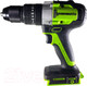 Миниатюра изображения товара Аккумуляторная дрель-шуруповерт Greenworks GD24DD60 24V / 3704107UA (c АКБ 2Ач и ЗУ в кейсе)