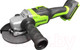Миниатюра изображения товара Угловая шлифовальная машина Greenworks GD24AG бесщеточная 24V / 3200207UA (c АКБ 2Ач и ЗУ)