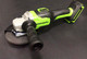 Миниатюра изображения товара Угловая шлифовальная машина Greenworks GD24AG бесщеточная 24V / 3200207UA (c АКБ 2Ач и ЗУ)