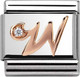 Миниатюра изображения товара Звено для браслета NominatioN Буква W 430310/23