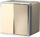 Миниатюра изображения товара Выключатель Werkel Gallant W5020210 / a051045 (шампань рифленый)