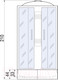 Миниатюра изображения товара Душевая кабина RIVER Nara 120/90/44 МТ L