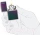 Миниатюра изображения товара Зажигалка Zippo Classic / 49146ZL (фиолетовый)