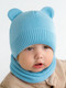 Миниатюра изображения товара Шапочка для малышей Amarobaby Pure Love Bear / AB-OD21-PLB16/19-40 (голубой, р-р 40-42)