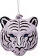 Миниатюра изображения товара Подвеска новогодняя Vondels Голова тигра / 1192220110016 (белый/черный)
