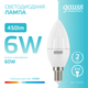 Миниатюра изображения товара Лампа Gauss Elementary Свеча 6W 450lm 4100K Е14 / 33126