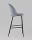 Миниатюра изображения товара Стул барный Stool Group Меган / AV 415-H14-08(B) (велюр серый)
