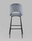Миниатюра изображения товара Стул барный Stool Group Меган / AV 415-H14-08(B) (велюр серый)