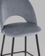 Миниатюра изображения товара Стул барный Stool Group Меган / AV 415-H14-08(B) (велюр серый)