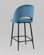 Миниатюра изображения товара Стул барный Stool Group Меган / AV 415-H58-08(PP) (велюр пыльно-синий)