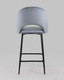 Миниатюра изображения товара Стул барный Stool Group Меган / AV 415-H14-08(PP)  (велюр серый)