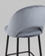 Миниатюра изображения товара Стул барный Stool Group Меган / AV 415-H14-08(PP)  (велюр серый)