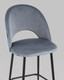 Миниатюра изображения товара Стул барный Stool Group Меган / AV 415-H14-08(PP)  (велюр серый)