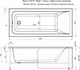 Миниатюра изображения товара Ванна акриловая Aquanet Bright 170x70 / 267791 (с каркасом)