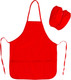 Миниатюра изображения товара Фартук для творчества Пифагор С нарукавниками / 228360 (красный)