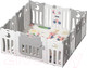 Миниатюра изображения товара Игровой манеж Pituso Сова / L-ZDWL04 (серый/белый)