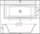 Миниатюра изображения товара Ванна акриловая Riho Still Square Led 170 L / BR0200500K00131