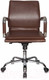 Миниатюра изображения товара Кресло офисное Бюрократ CH-993-Low (коричневый/низкая спинка/хром)