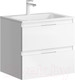 Миниатюра изображения товара Тумба с умывальником Aqwella Malaga 60 / ACC0106W