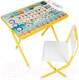 Миниатюра изображения товара Комплект мебели с детским столом Дэми Азбука (желтый)