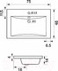 Миниатюра изображения товара Умывальник Aquanet Нота-75 / 281221
