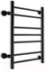 Миниатюра изображения товара Полотенцесушитель водяной Маргроид Вид 10 80x50 БП (черный матовый)