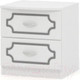 Миниатюра изображения товара Прикроватная тумба Bravo Мебель Лак (белый/белый жемчуг)