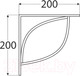 Миниатюра изображения товара Полкодержатель Domax Tramp 200 SR / 567601 (матовый серебристый)
