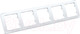 Миниатюра изображения товара Рамка для выключателей и розеток Hegel Master Р405 (белый)