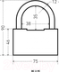 Миниатюра изображения товара Замок навесной Аллюр ВС2-9С