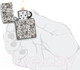 Миниатюра изображения товара Зажигалка Zippo Skeleton Design / 49458 (серый матовый)
