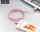 Миниатюра изображения товара Кабель Hoco X2 Knitted AM-8pin Lightning (1м, розовое золото)