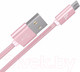 Миниатюра изображения товара Кабель Hoco X2 Knitted AM-8pin Lightning (1м, розовое золото)