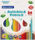 Миниатюра изображения товара Набор цветных карандашей Brauberg Premium Aquarelle / 181673 (24цв)