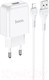 Миниатюра изображения товара Зарядное устройство сетевое Hoco N2 + кабель AM-8pin Lightning / 6931474728838 (белый)
