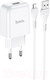 Миниатюра изображения товара Зарядное устройство сетевое Hoco N2 + кабель AM-MicroBM / 6931474728852 (белый)